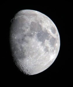 High-resolution close-up of the moon showcasing its detailed craters and surface features.