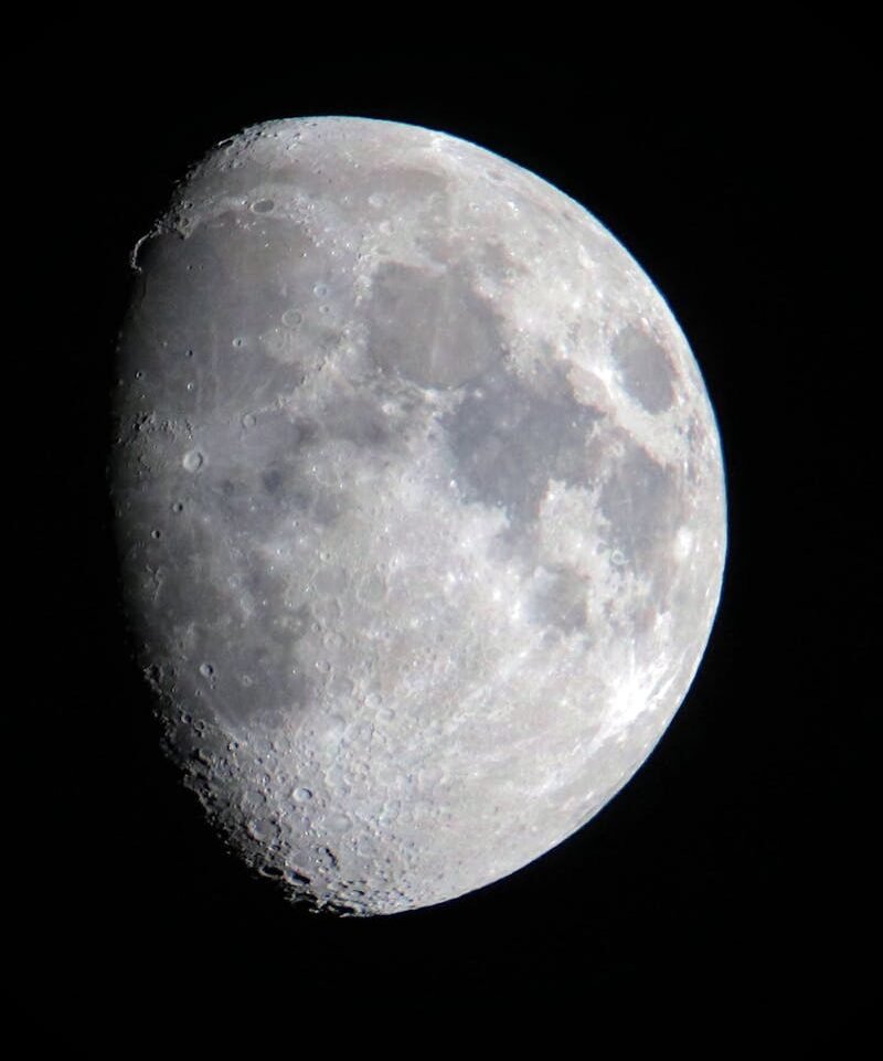 High-resolution close-up of the moon showcasing its detailed craters and surface features.